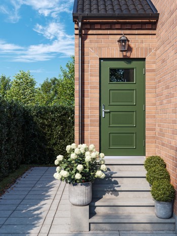 Diplomat dörr Signe grön