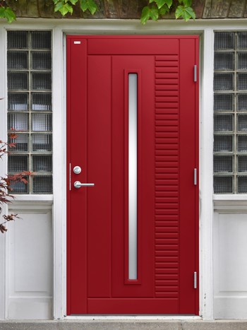Diplomat dörr Alexandra röd